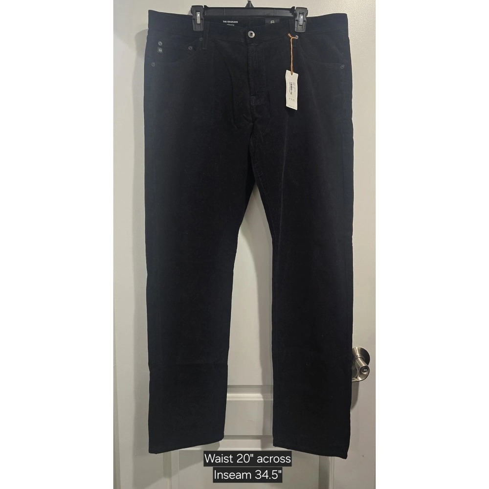 AG Adriano Goldschmied The Graduate Tailored Leg Pant Mens 38 Corduroy Jeans NWT
